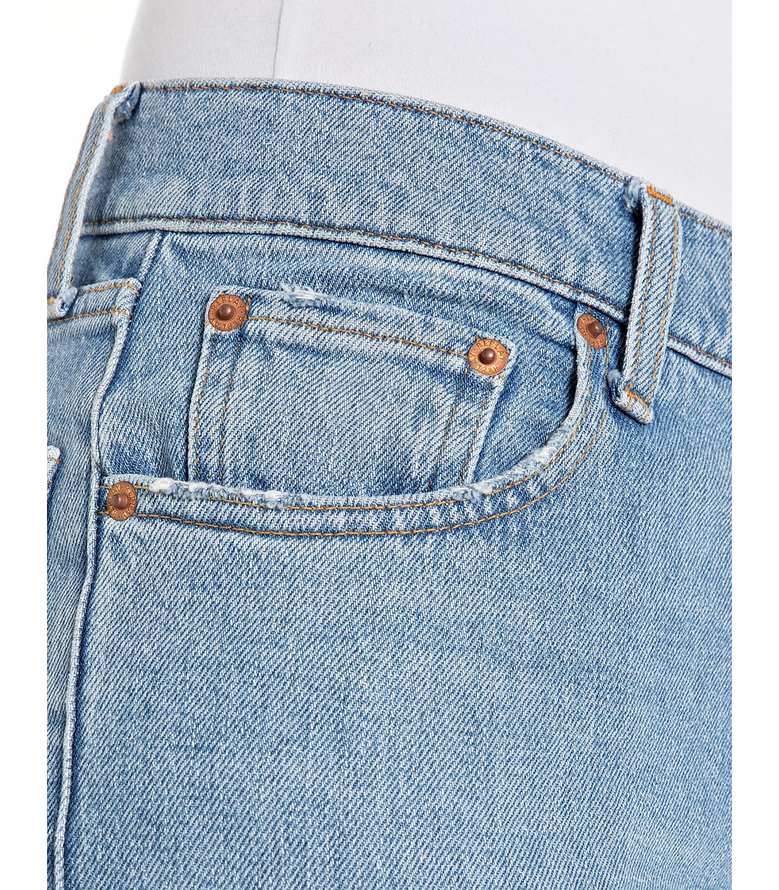 ワイドストレートJAYLIEブルーデニム 詳細画像 ミディアムブルー 7